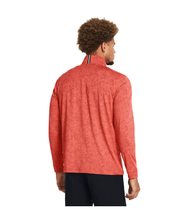 Under Armour Golf Under Armour Playoff Printed 1/4 Zip-Coho/Red Solstice