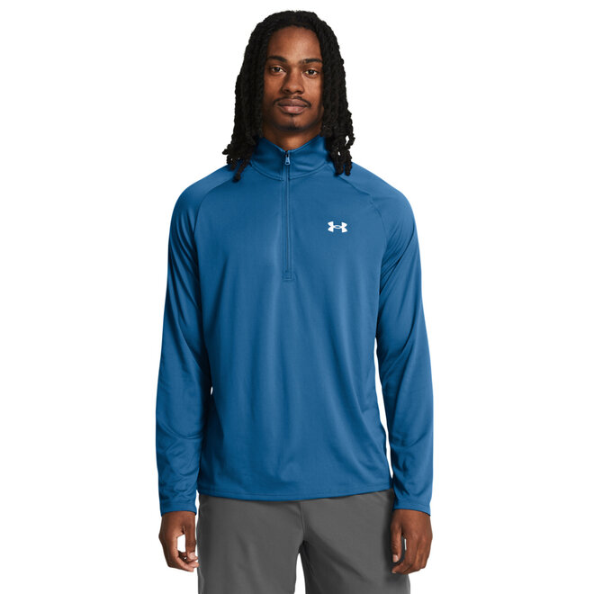 Under Armour Tech 2.0 Longsleeve 1/2 Zip Photon Blue/White