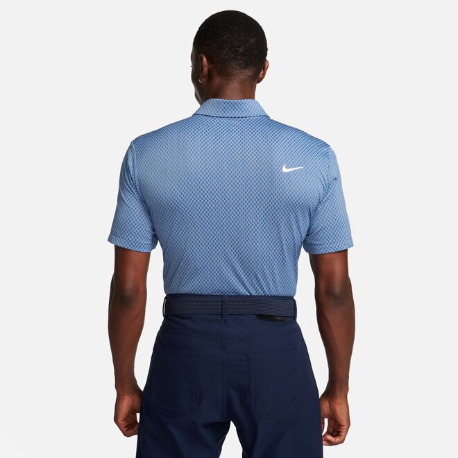 Nike Heren Tour DriFit Golfpolo Blauw Print