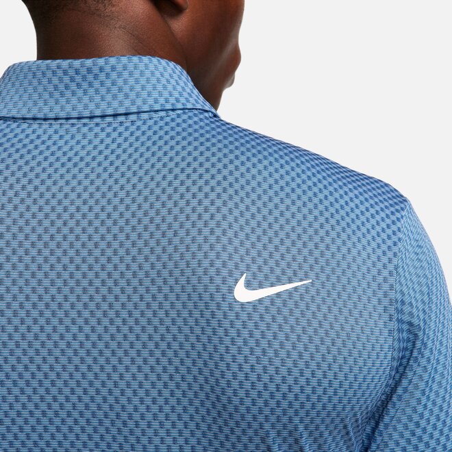 Nike Heren Tour DriFit Golfpolo Blauw Print