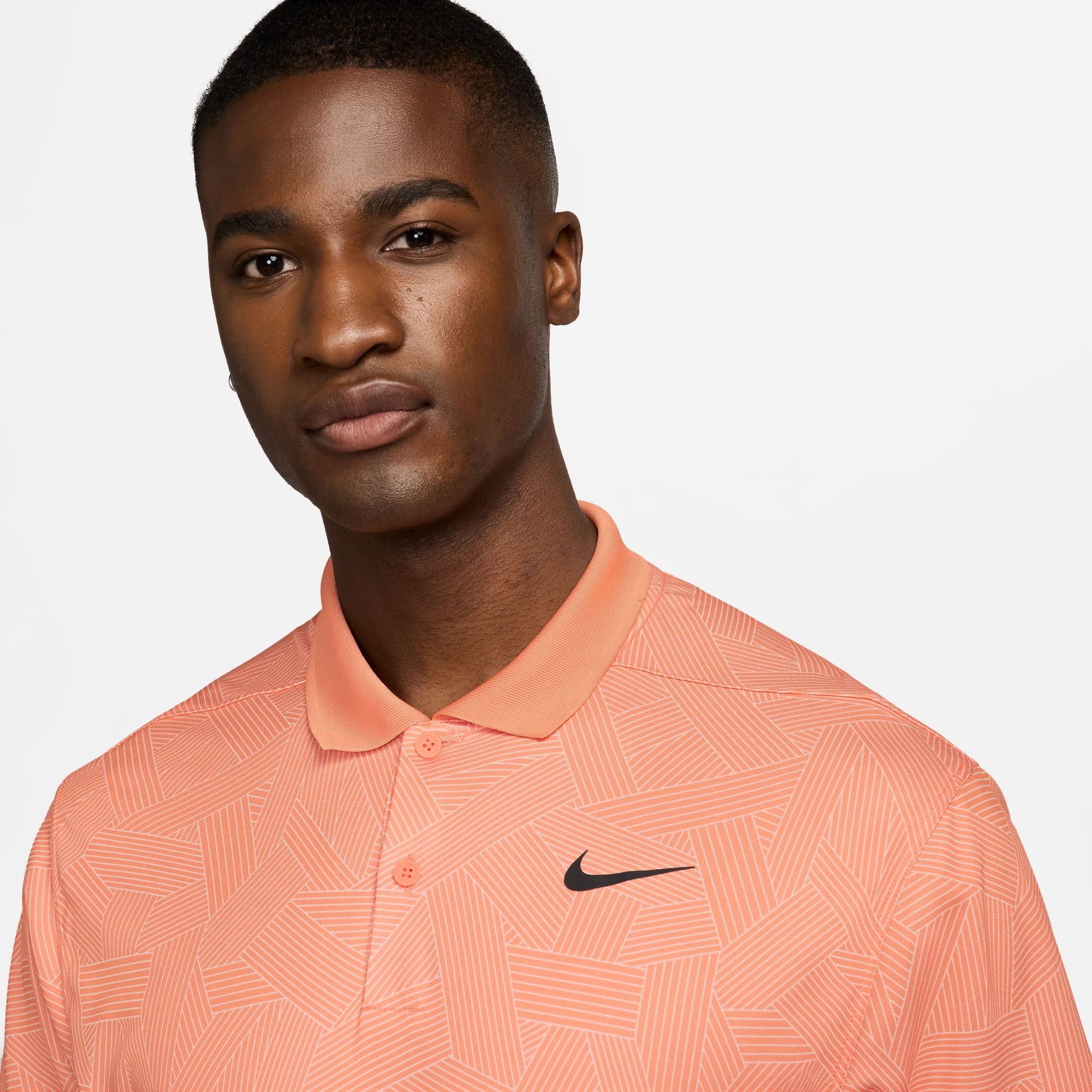 Nike Heren Victory+ DriFit Golfpolo Oranje/Wit John's Sport Shop