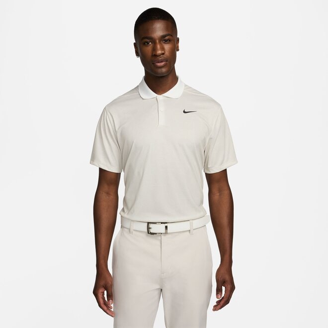 Nike Heren Victory+ DriFit Golfpolo Beige/wit