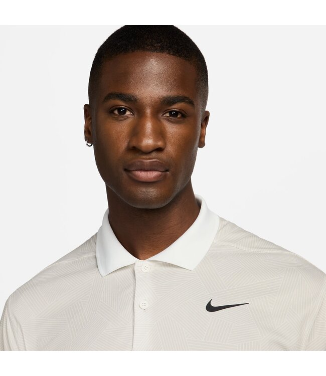Nike Nike Heren Victory+ DriFit Golfpolo  Beige/wit