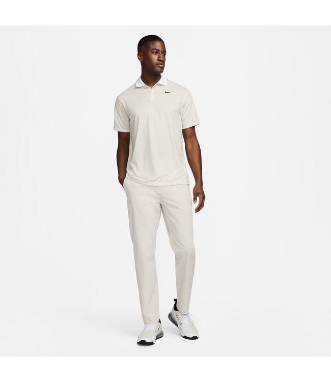 Nike Nike Heren Victory+ DriFit Golfpolo  Beige/wit