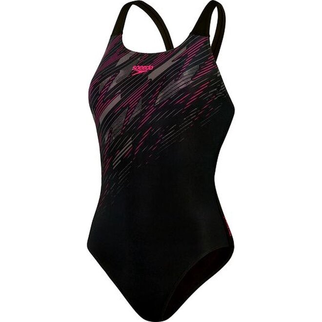 Speedo Eco+ Hyperbloom Muscleback Badpak Black/Pink