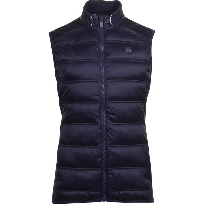 Calvin Klein Heren Rangewood Full Zip Hybrid Gilet Evening Blue