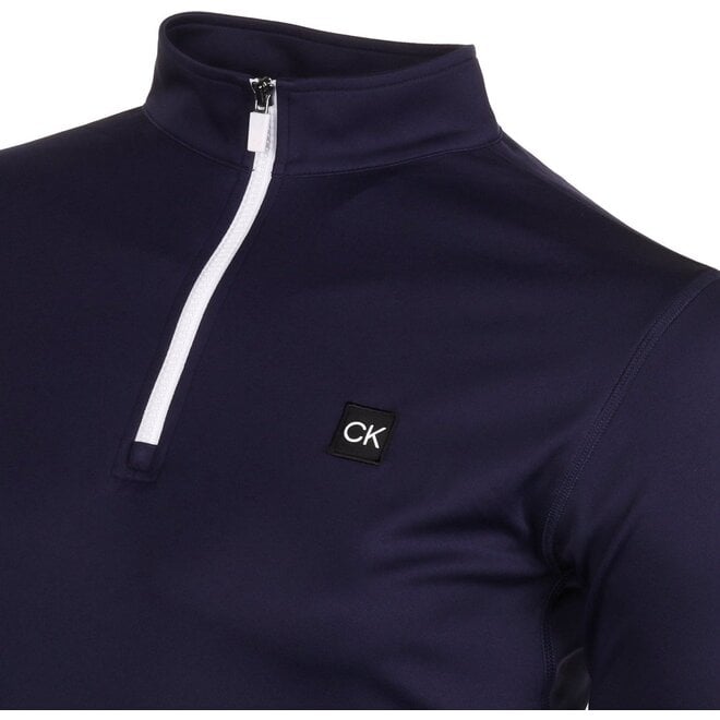 Calvin Klein Heren Westgate Half Zip Evening Blue