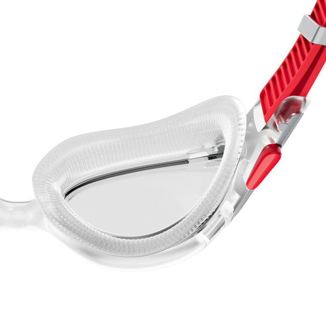 Speedo Biofuse 2.0 Clear/Rood Unisex Zwembril