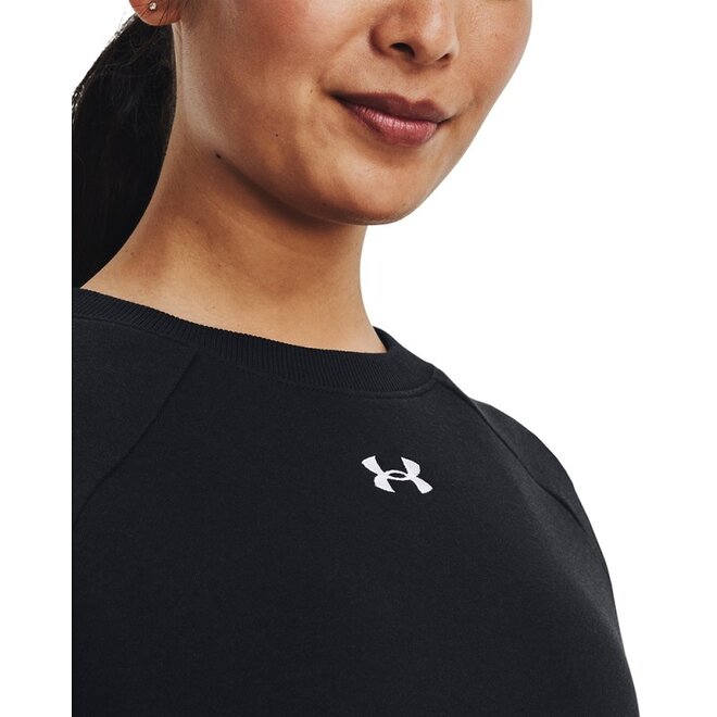 Under Armour Dames Rival Fleece Crew Black/White