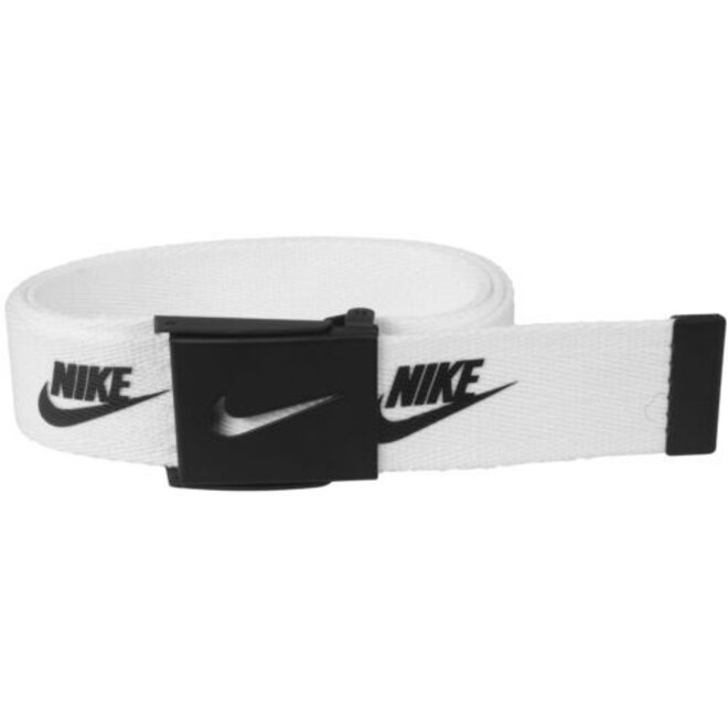 Nike Golf Futura Web Belt Reversible Logo Broekriem - Wit