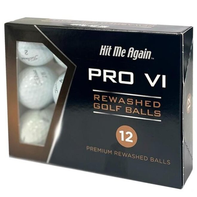 Titleist Pro VI Lake balls "hit me again' Rewashed Golf Balls 12 st