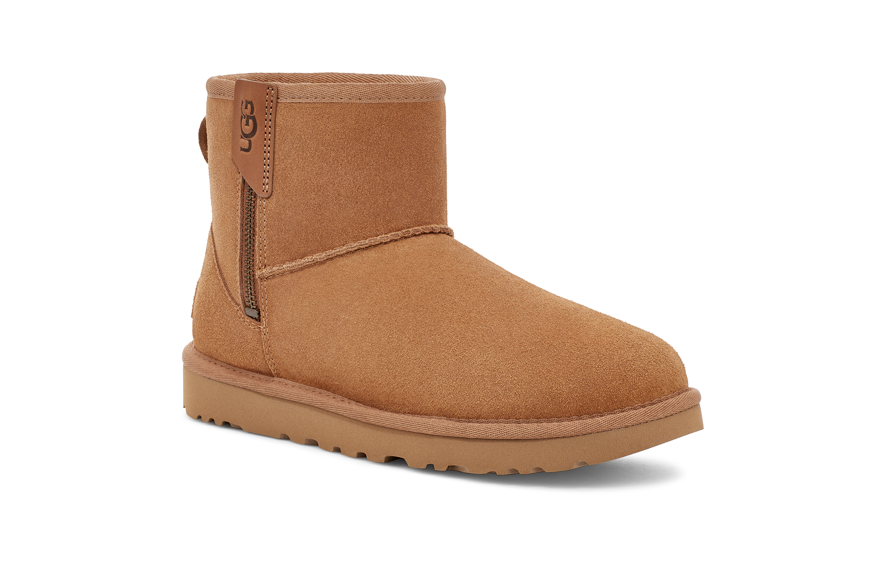UGG Dames Classic Mini Bailey Zip Chestnut John's Sport Shop