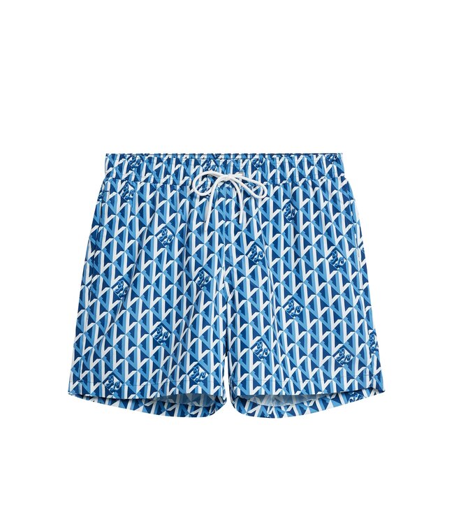 J. Lindeberg J.Lindeberg Heren Banks Island Geo Swim Trunks Jasper Blue