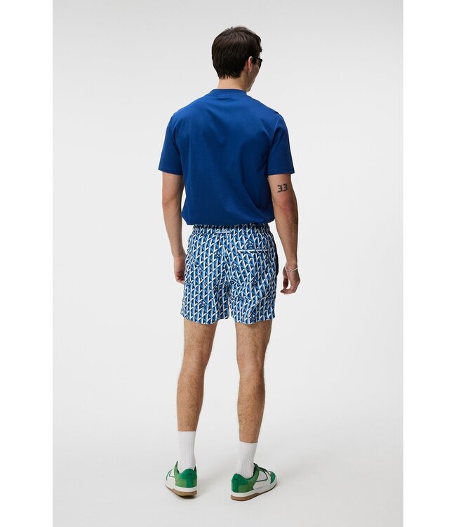 J. Lindeberg J.Lindeberg Heren Banks Island Geo Swim Trunks Jasper Blue