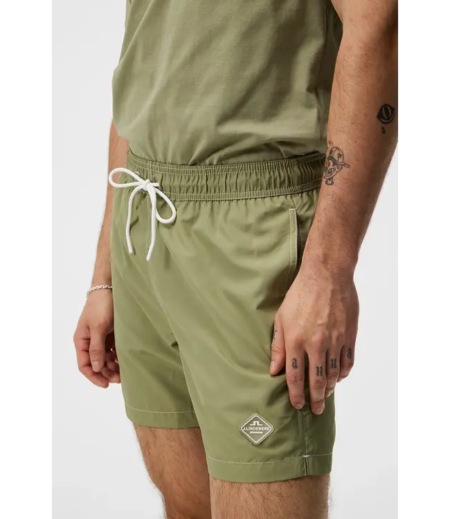 J. Lindeberg J.Lindeberg Heren Banks Solid Swim Trunks Oil Green