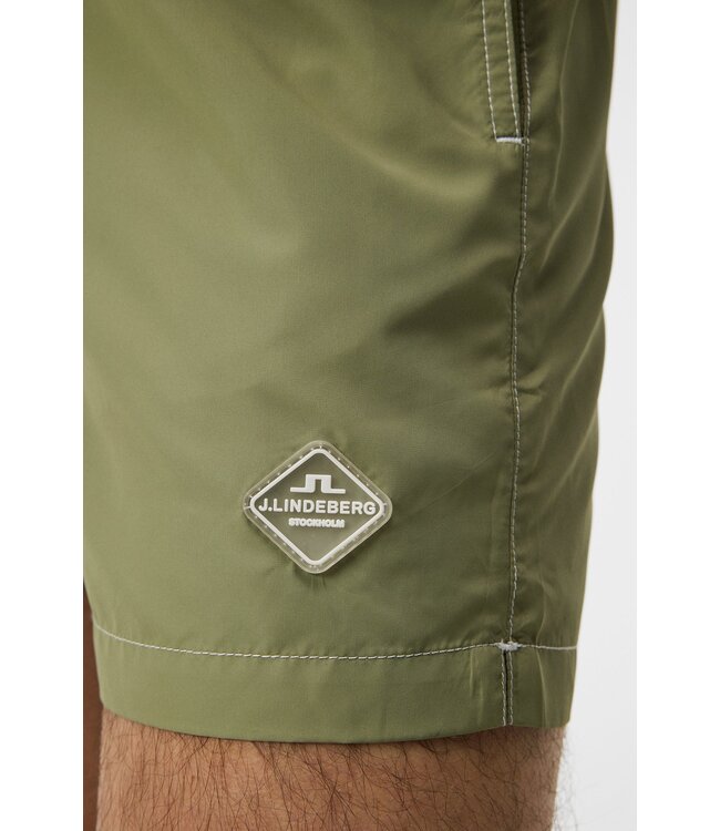 J. Lindeberg J.Lindeberg Heren Banks Solid Swim Trunks Oil Green