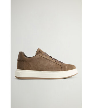 Woolrich Woolrich Heren Arrow Court Camoscio Sneaker Taupe/Brown