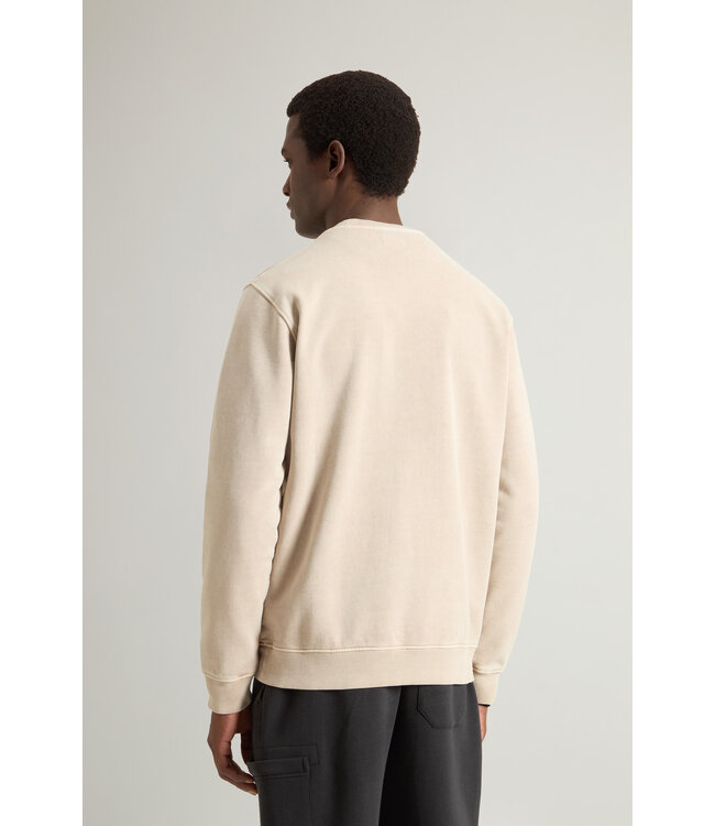 Woolrich Woolrich Heren Garment Dyed Crewneck Rope