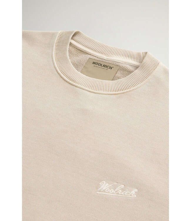 Woolrich Woolrich Heren Garment Dyed Crewneck Rope