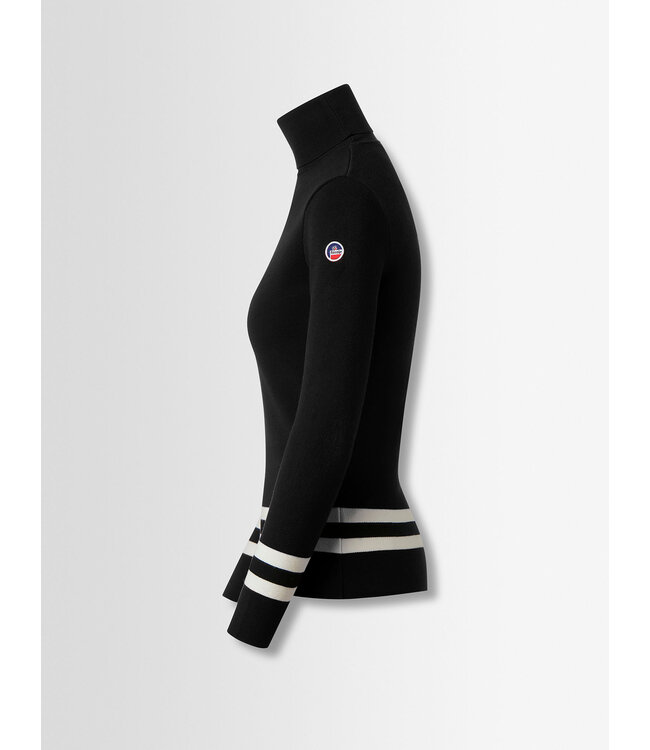 Fusalp Fusalp Dames Judith Ski Knit Col Noir/Neige