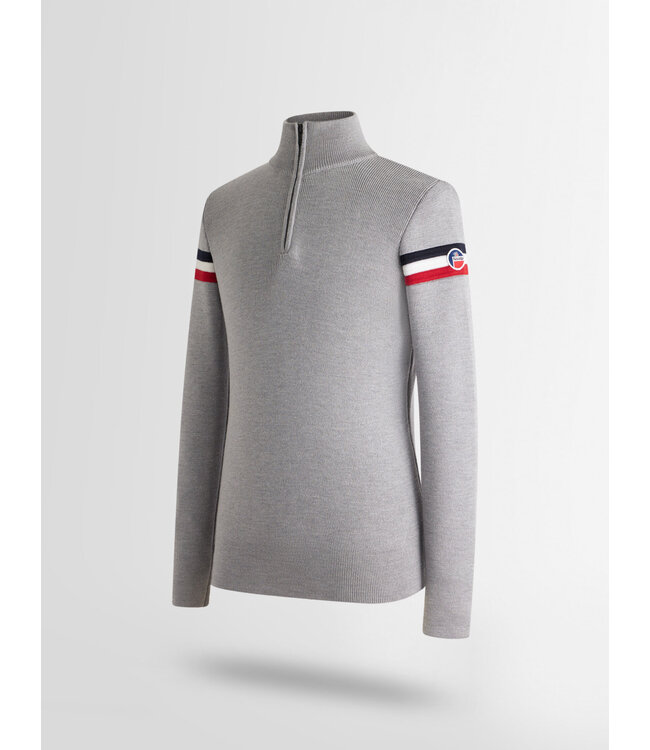 Fusalp Fusalp Heren Wengen IV Knit Pull Silice/Marin