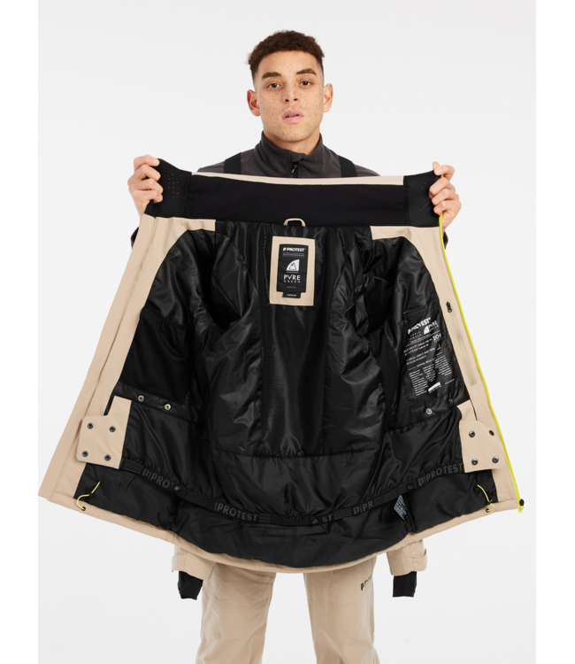 Protest Heren Timothy Jacket Bamboo Beige