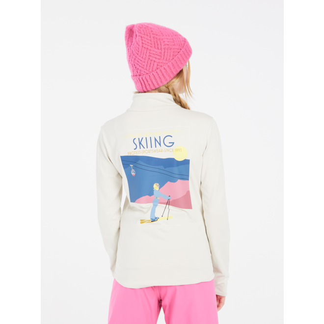 Protest Meisjes Desra JR 1/4 Zip Pully Kitt Offwhite