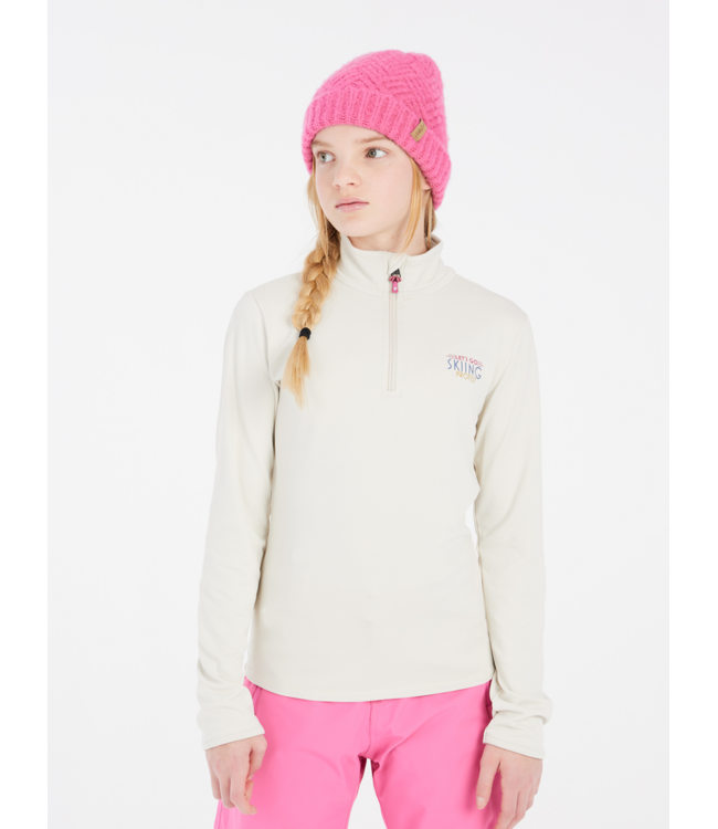 Protest Meisjes Desra JR 1/4 Zip Pully Kitt Offwhite