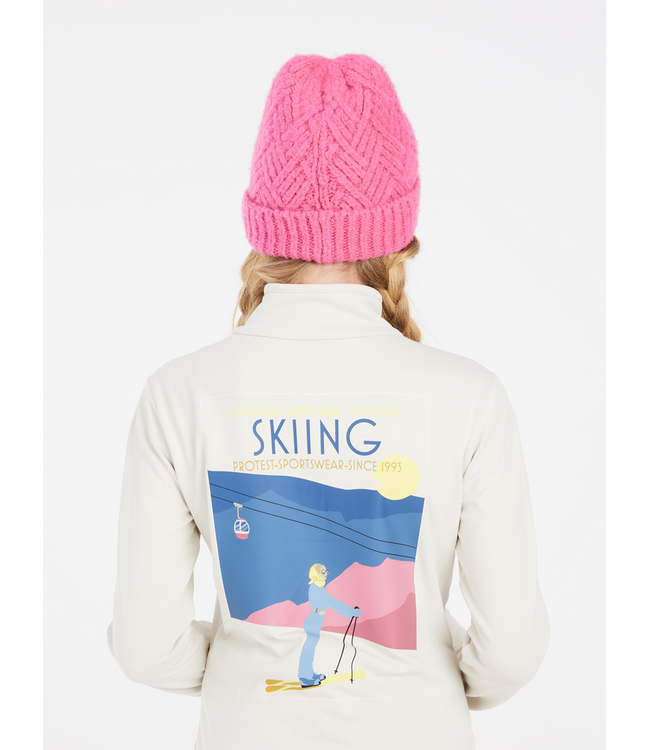 Protest Meisjes Desra JR 1/4 Zip Pully Kitt Offwhite