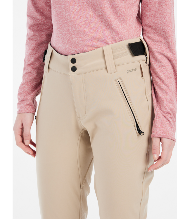 Protest Dames Relole Skibroek Bamboo Beige