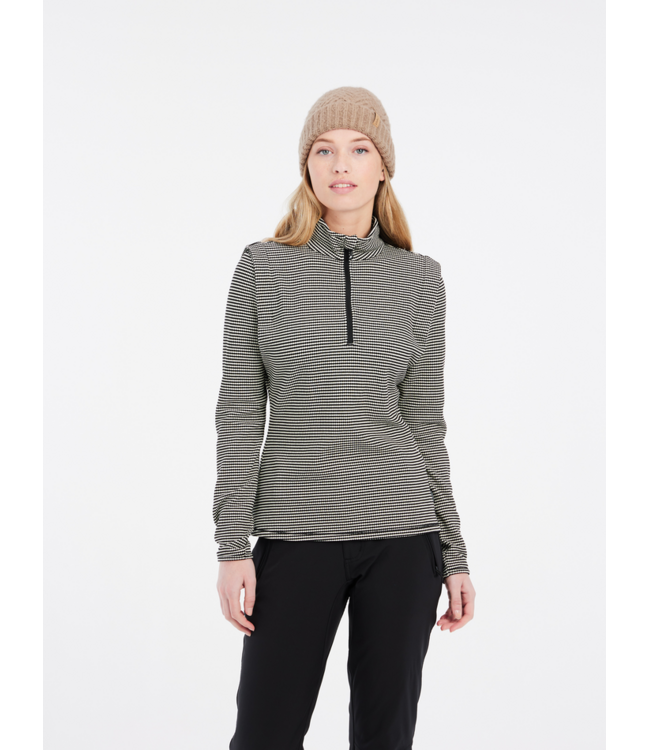 Protest Dames Ivory 1/4 Zip Pully True Black