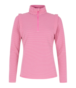 Protest Dames Ivory 1/4 Zip Pully Foxy Pink
