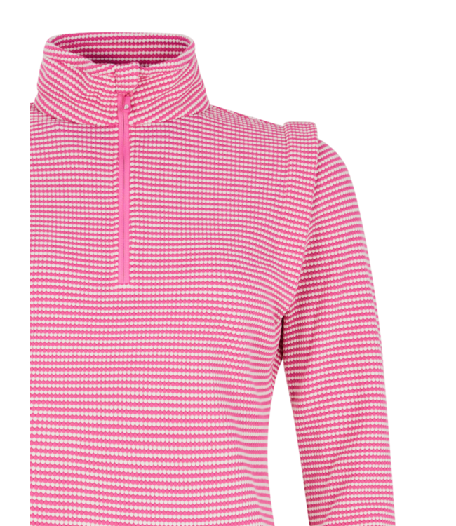 Protest Dames Ivory 1/4 Zip Pully Foxy Pink