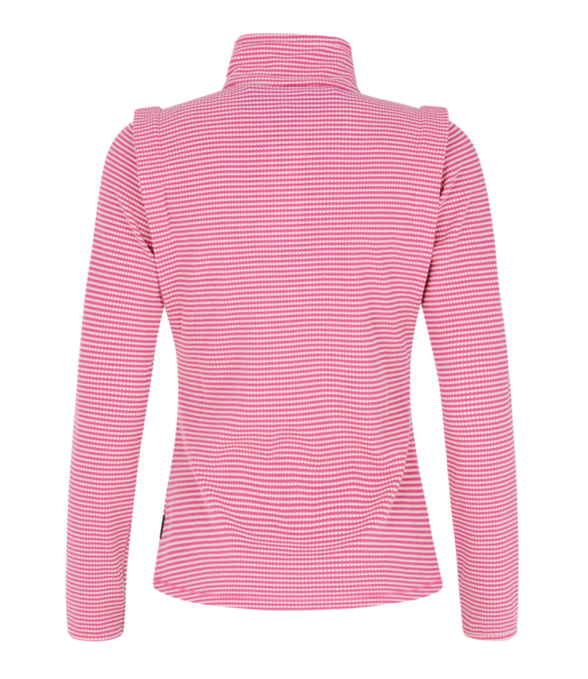 Protest Dames Ivory 1/4 Zip Pully Foxy Pink