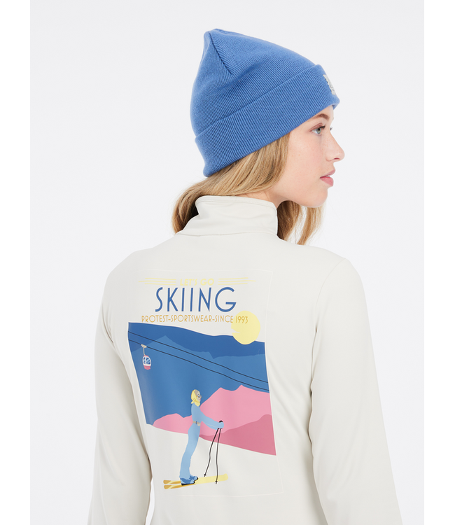 Protest Dames Lunar 1/4 Zip Pully Kit Off White