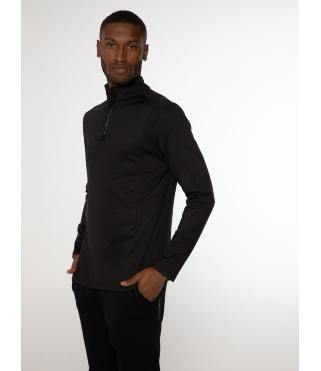 Protest Heren Rewill 1/4 Zip Pully True Black