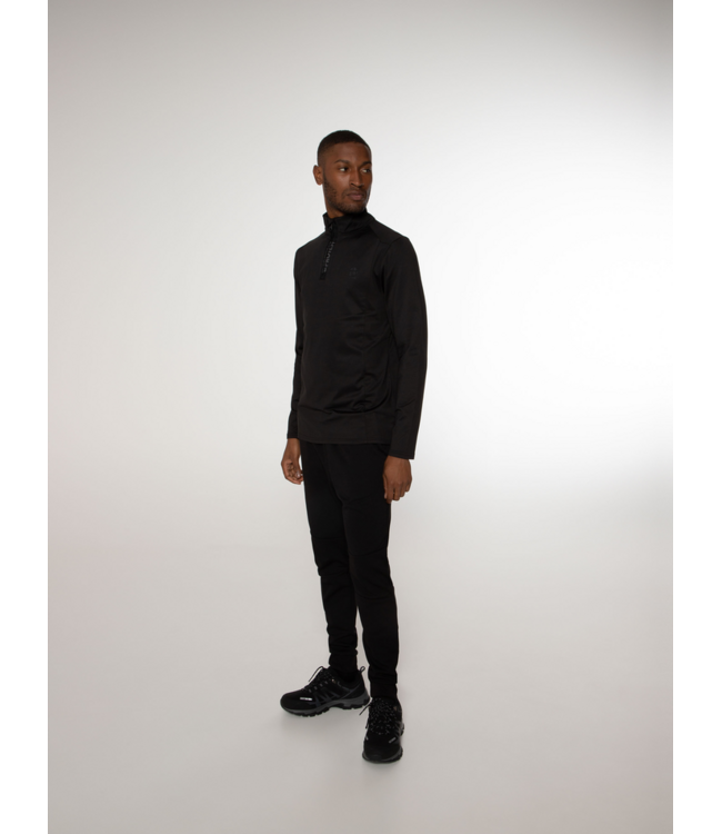 Protest Heren Rewill 1/4 Zip Pully True Black