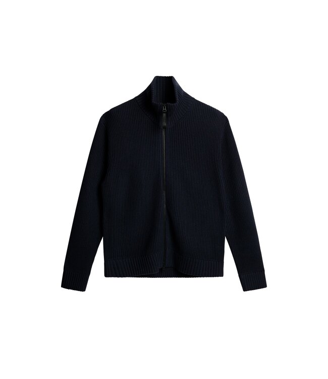 J. Lindeberg J.Lindeberg Heren Skyler Wool Blend Zip Cardigan Navy