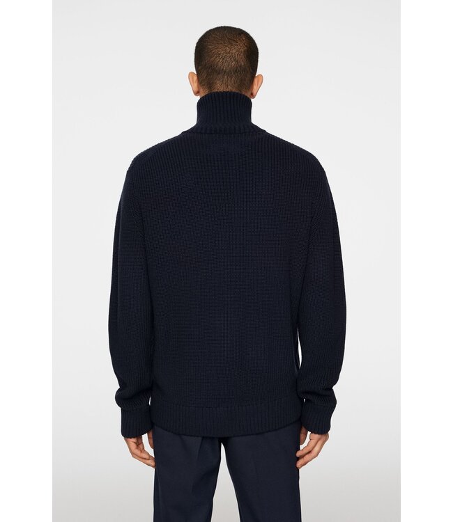 J. Lindeberg J.Lindeberg Heren Skyler Wool Blend Zip Cardigan Navy
