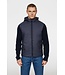 J. Lindeberg J.lindeberg Heren Thierry Hybrid Knit Hoodie Navy
