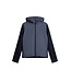 J. Lindeberg J.lindeberg Heren Thierry Hybrid Knit Hoodie Navy