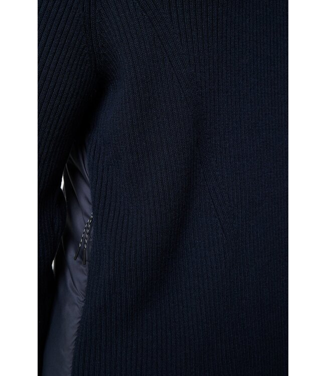 J. Lindeberg J.lindeberg Heren Thierry Hybrid Knit Hoodie Navy