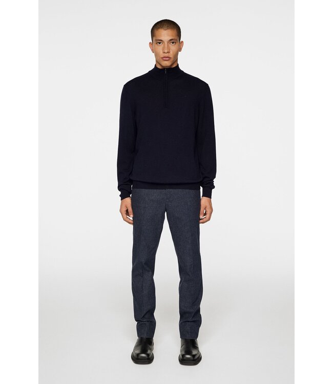 J. Lindeberg J.Lindeberg Heren Kiyan Quarter Zip Sweater Navy