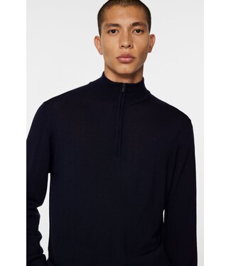 J. Lindeberg J.Lindeberg Heren Kiyan Quarter Zip Sweater Navy