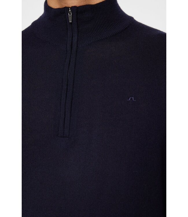 J. Lindeberg J.Lindeberg Heren Kiyan Quarter Zip Sweater Navy