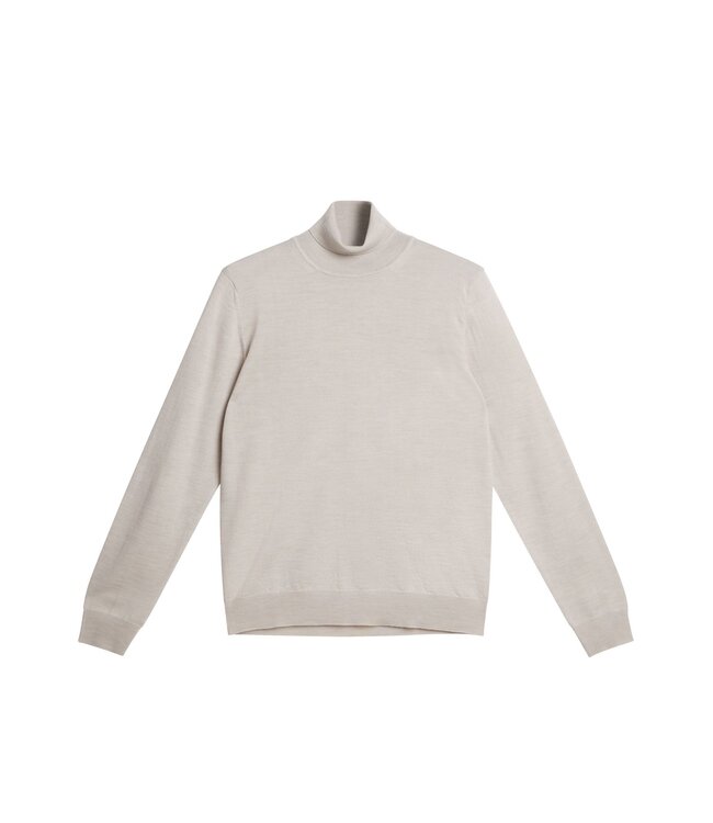 J. Lindeberg J.lindeberg Heren Kaden Merino Turtleneck Moonbeam Melange