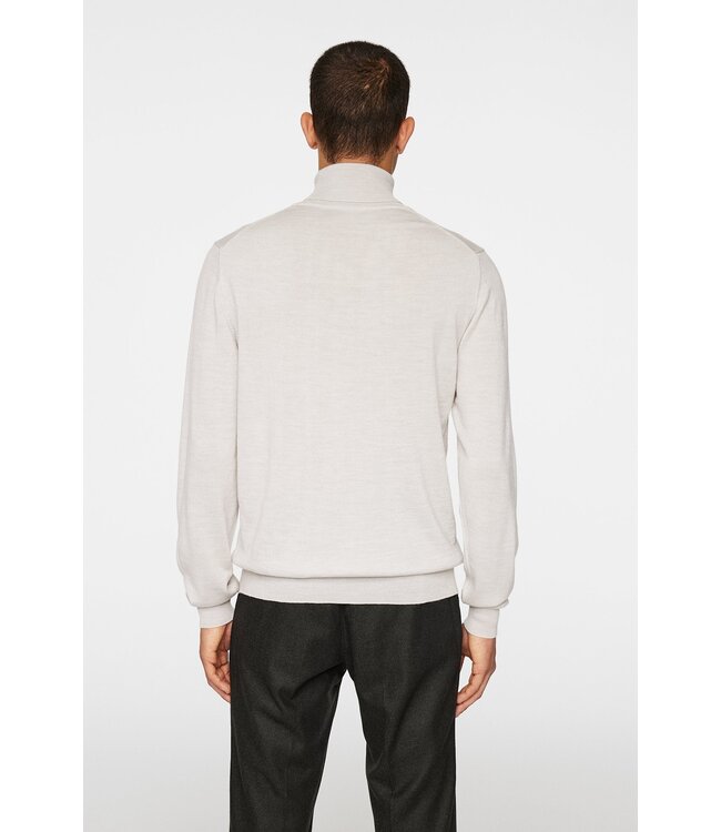 J. Lindeberg J.lindeberg Heren Kaden Merino Turtleneck Moonbeam Melange