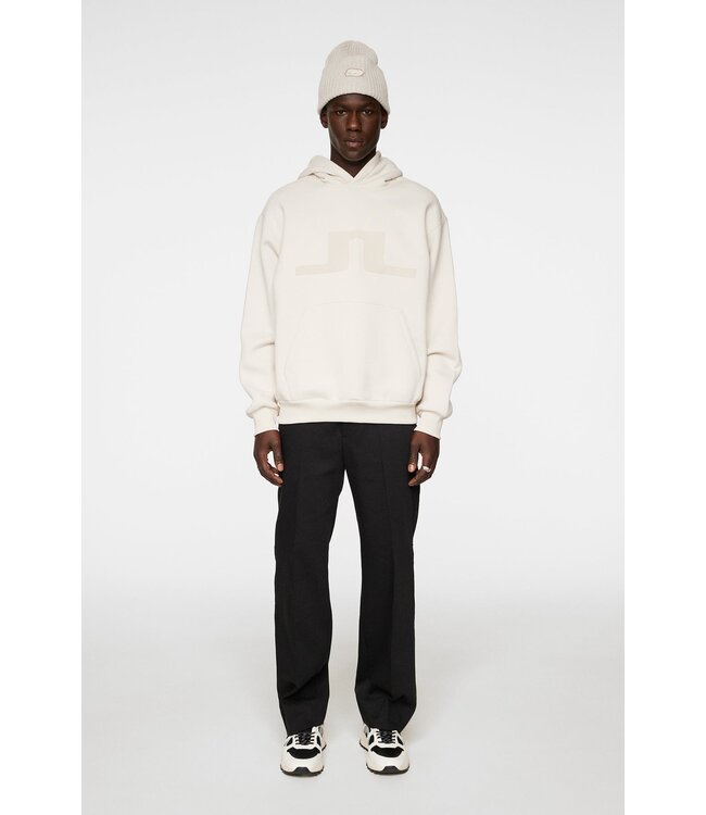 J. Lindeberg J.Lindeberg Heren Karson Graphic Hoodie Moonbeam