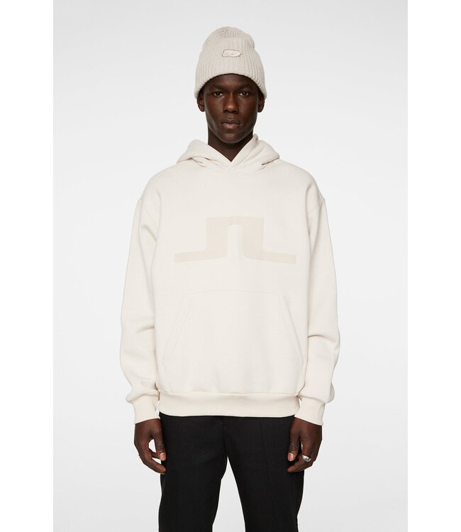 J. Lindeberg J.Lindeberg Heren Karson Graphic Hoodie Moonbeam