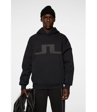J. Lindeberg J.Lindeberg Heren Karson Graphic Hoodie Black